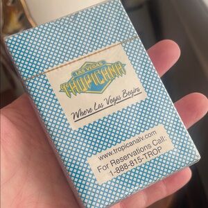 Authentic souvenir playing cards from the iconic Tropicana Las Vegas